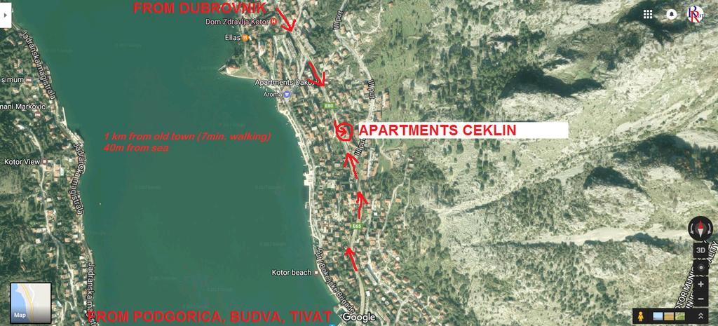 Apartments Ceklin Kotor Eksteriør billede